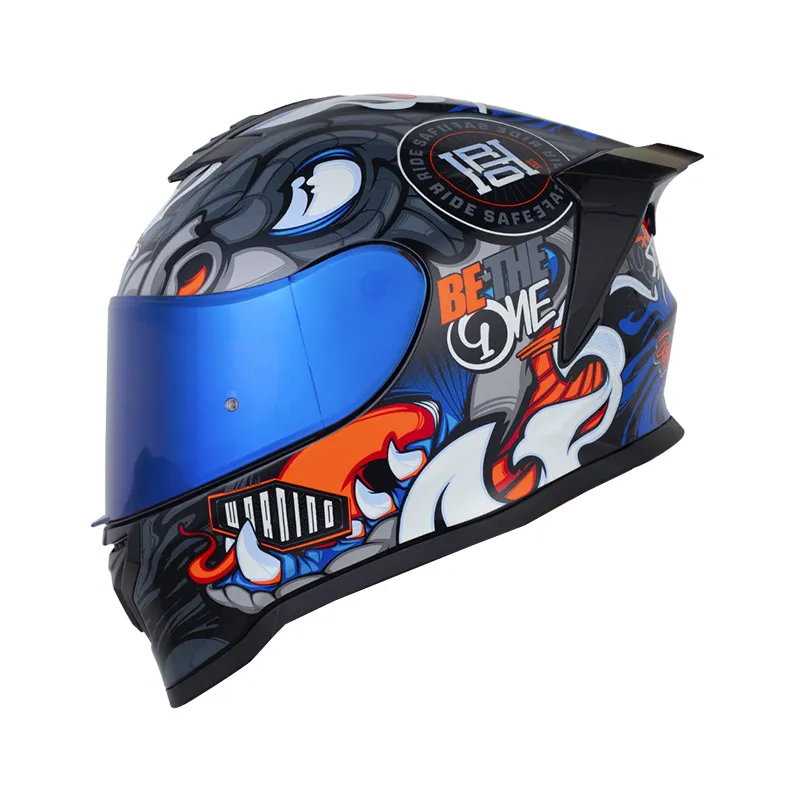 CASCO HRO 506SP PYTONER NEGRO NARANJA NEON BRILLANTE
