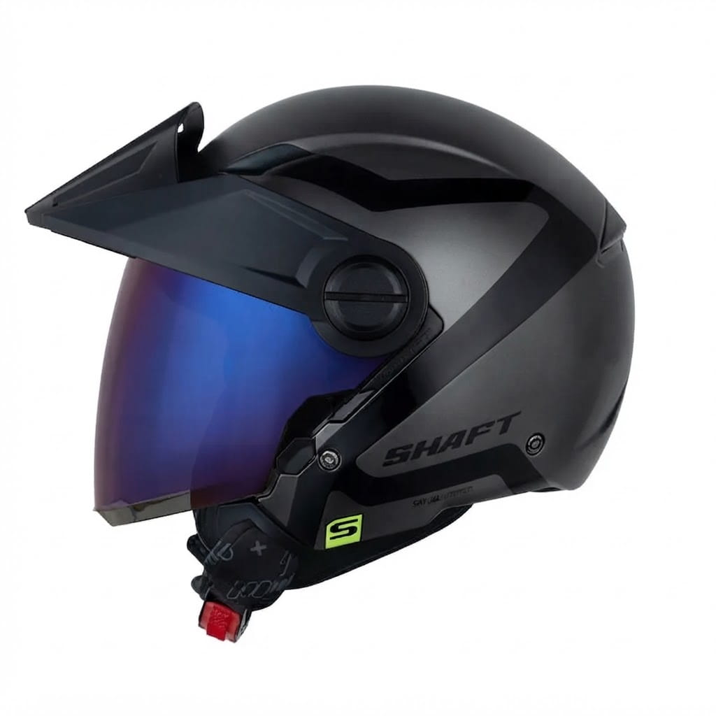 CASCO SHAFT 212 HOLOSYMBO GRIS OSCURO NEGRO MATE