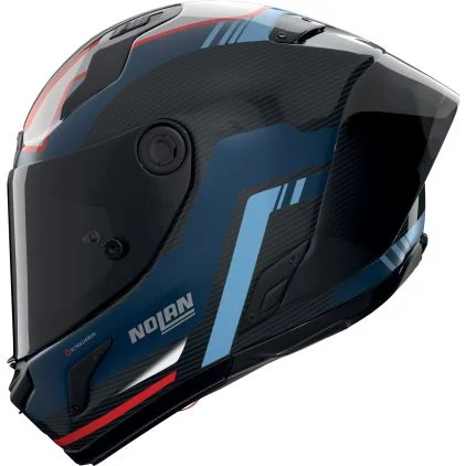 CASCO NOLAN X-804 RS ULTRA CARBON PIEGA AZUL OSCURO AZUL CLARO BRILLANTE