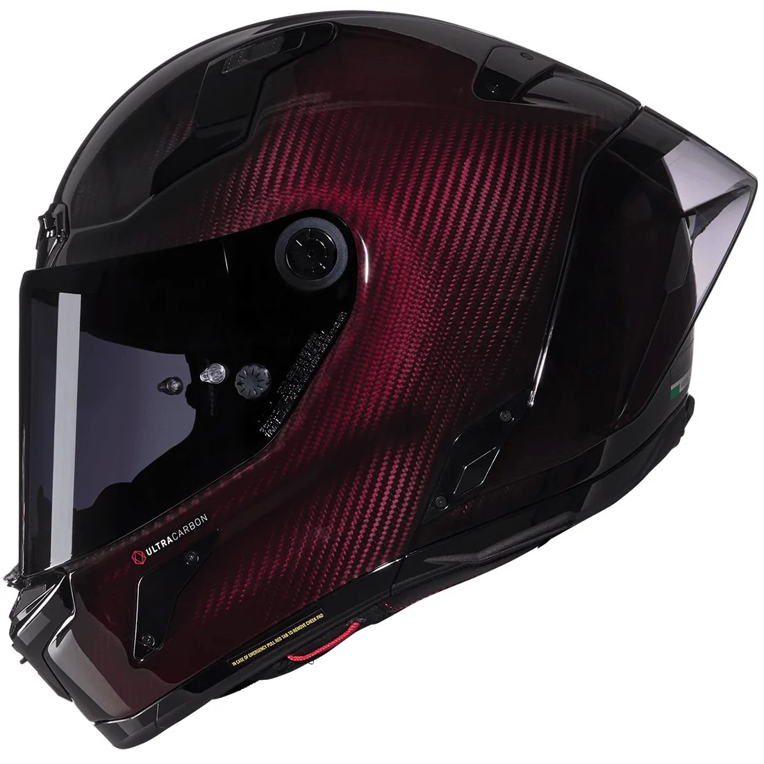CASCO NOLAN X-804 RS ULTRA CARBON LIQUIDO ROJO BRILLANTE