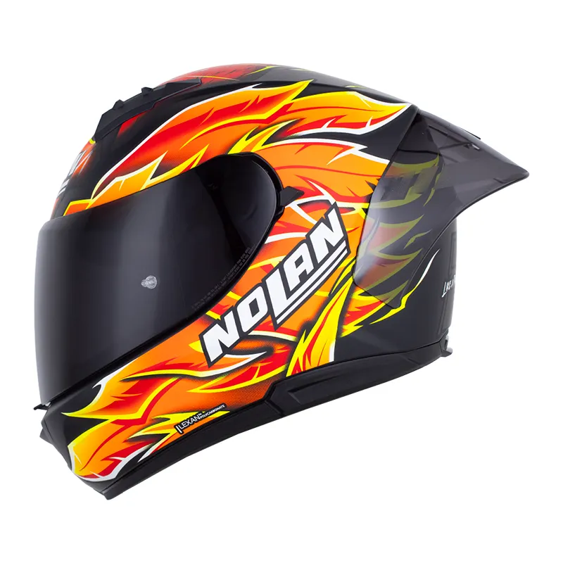 CASCO NOLAN N60-6 SPORT REPLICA IANNONE NEGRO NARANJA MATE
