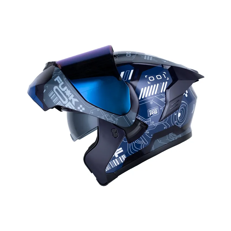 CASCO X-ONE X-3000RS CBR AZUL OSCURO BRILLANTE