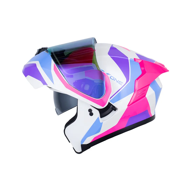 CASCO X-ONE X-3000RS AIWE BLANCO PERLA FUCSIA BRILLANTE