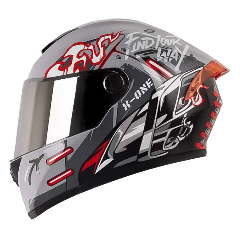 CASCO X-ONE X-500GT EVO GPT GRIS ROJO