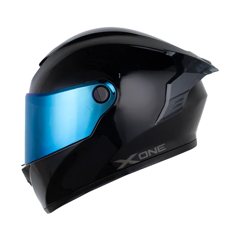 CASCO X-ONE X-500 RS SOLID NEGRO GRIS OSCURO MATE