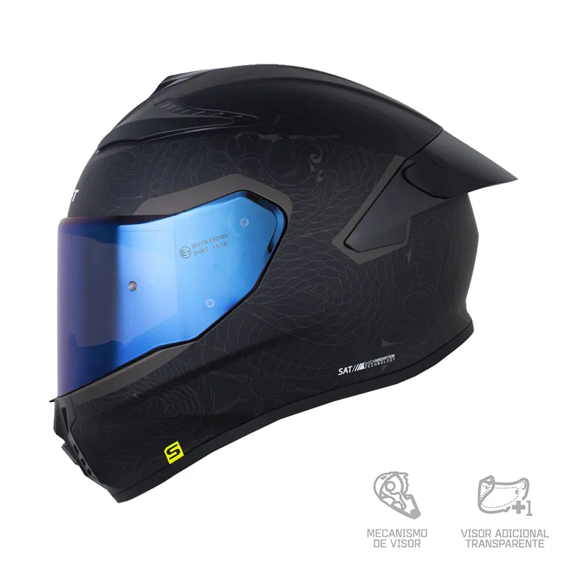 CASCO SHAFT 584SP ASIA NEGRO GRIS OSCURO MATE
