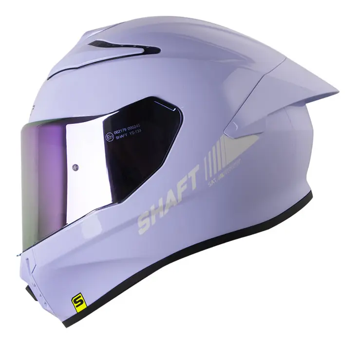 CASCO SHAFT 584SP SOLID MORADO CLARO BLANCO BRILLANTE