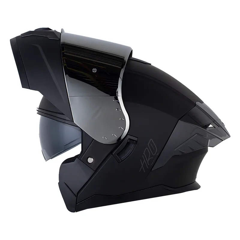 CASCO HRO 3480DV EVO SOLID NEGRO MATE GRIS OSCURO