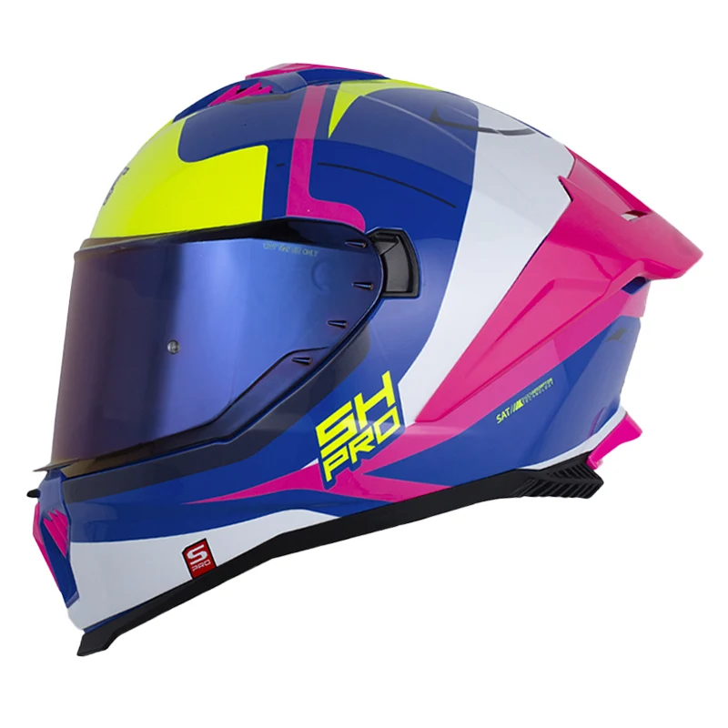 CASCO SHAFT PRO 611RS XTEPH AZUL FUCSIA BRILLANTE