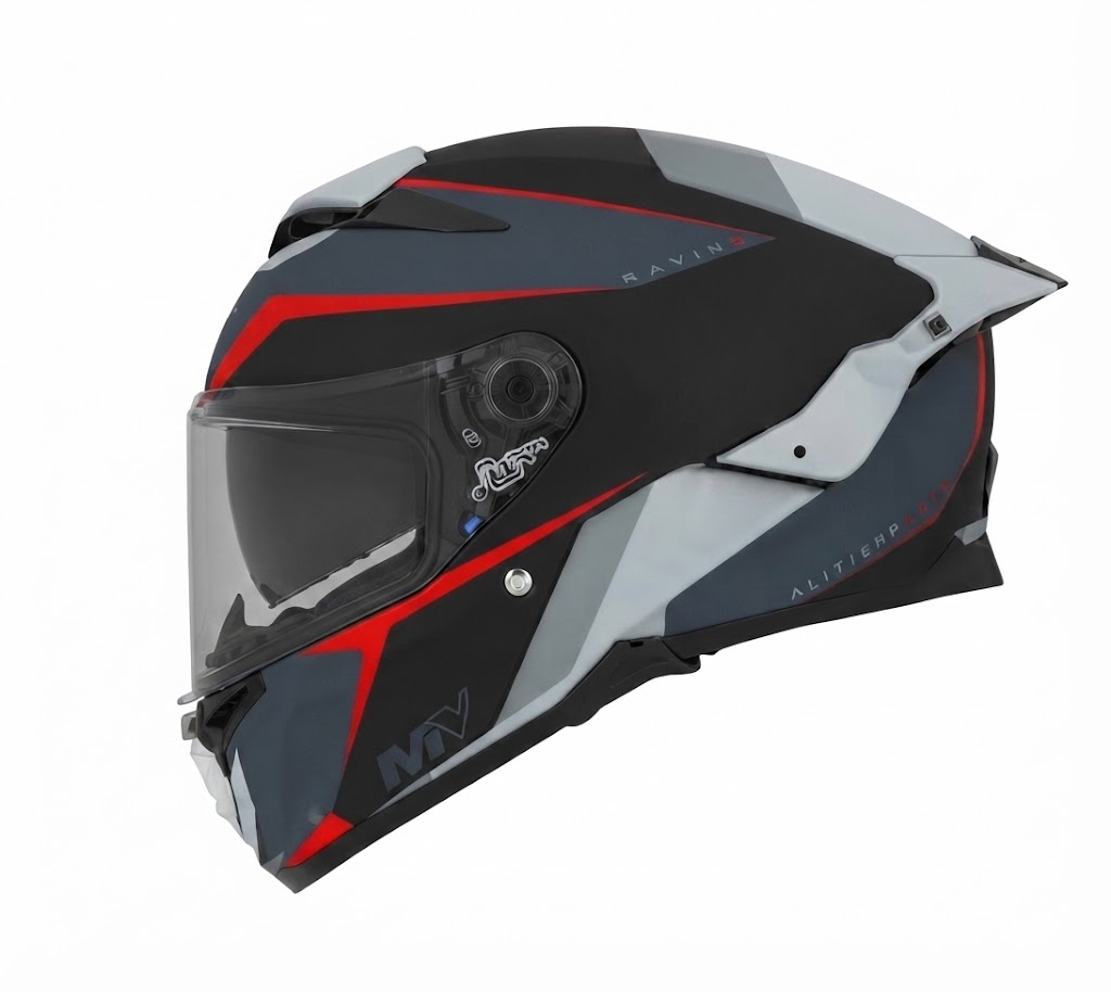 CASCO MT THUNDER 4 R SV WIND TUNNEL B15 NEGRO GRIS BLANCO BRILLANTE