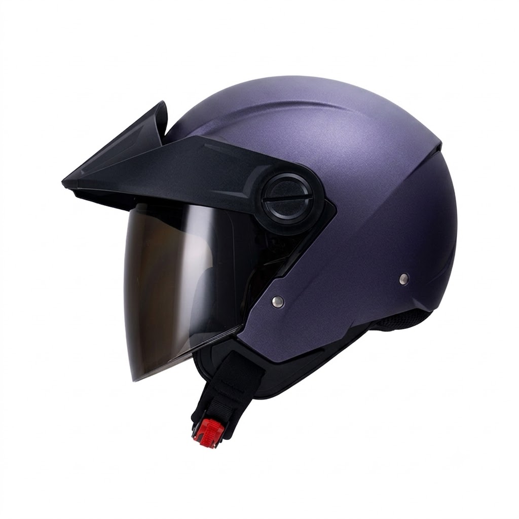 CASCO ICH 102 SOLID CAMALEON SILVER MORADO MATE