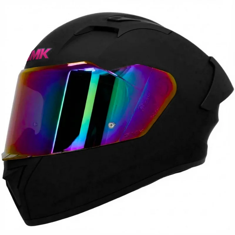 CASCO SMK STELLAR NEGRO ROSADO MATE