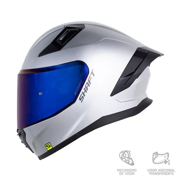 CASCO SHAFT 558SP SOLID CAMALEON GRIS OSCURO BRILLANTE