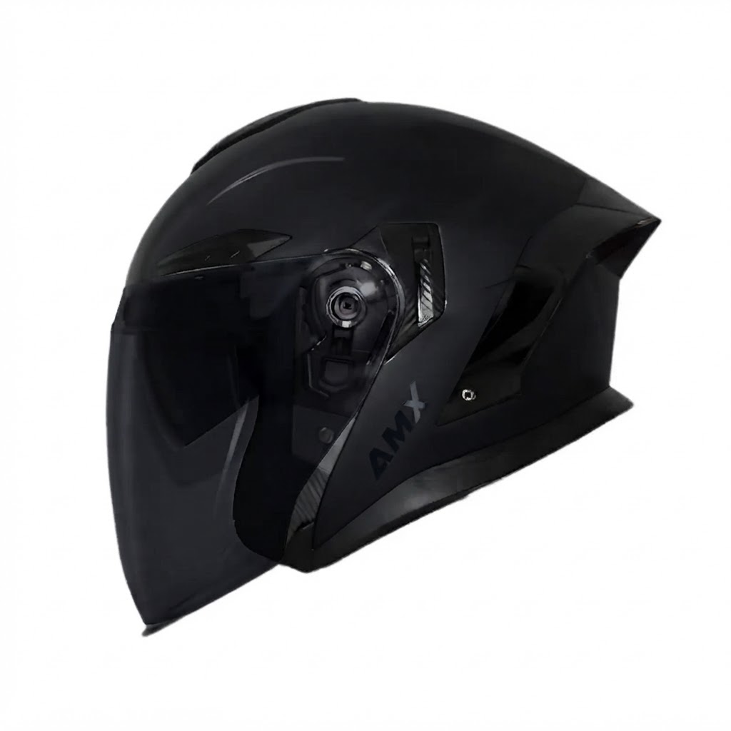 CASCO AMX RAZZO SOLID NEGRO MATE