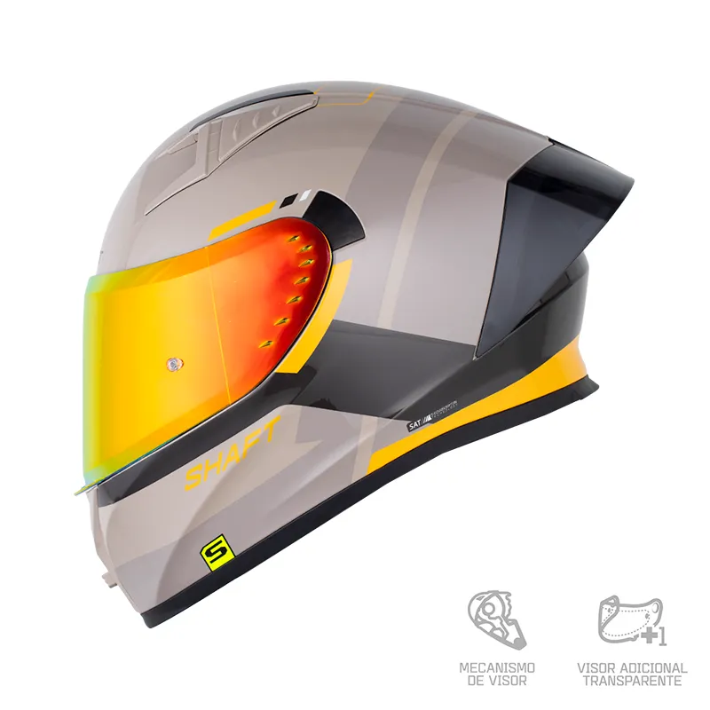 CASCO SHAFT 526SP EVO LINER ARENA AMARILLO BRILLANTE