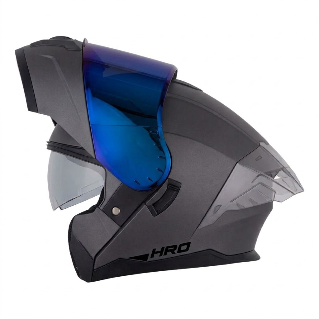 CASCO HRO 3480DV EVO SOLID V2 GRIS OSCURO NEGRO MATE