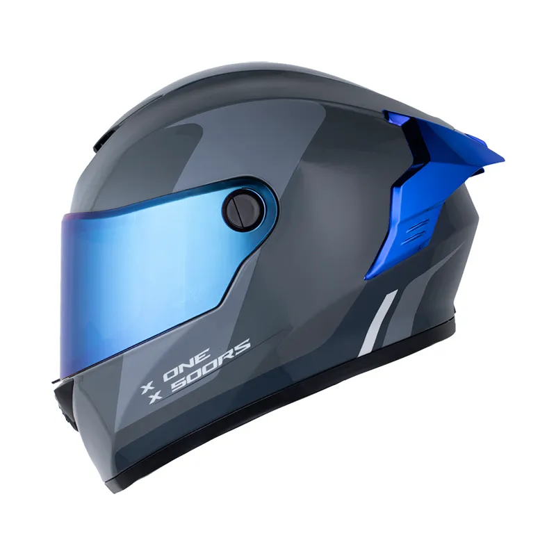 CASCO X-ONE X-500 RS BLADEZ GRIS OSCURO BRILLANTE