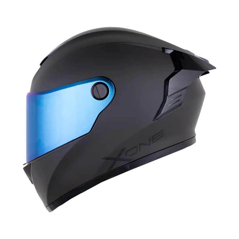 CASCO X-ONE X-500 RS SOLID V2 GRIS OSCURO NEGRO MATE