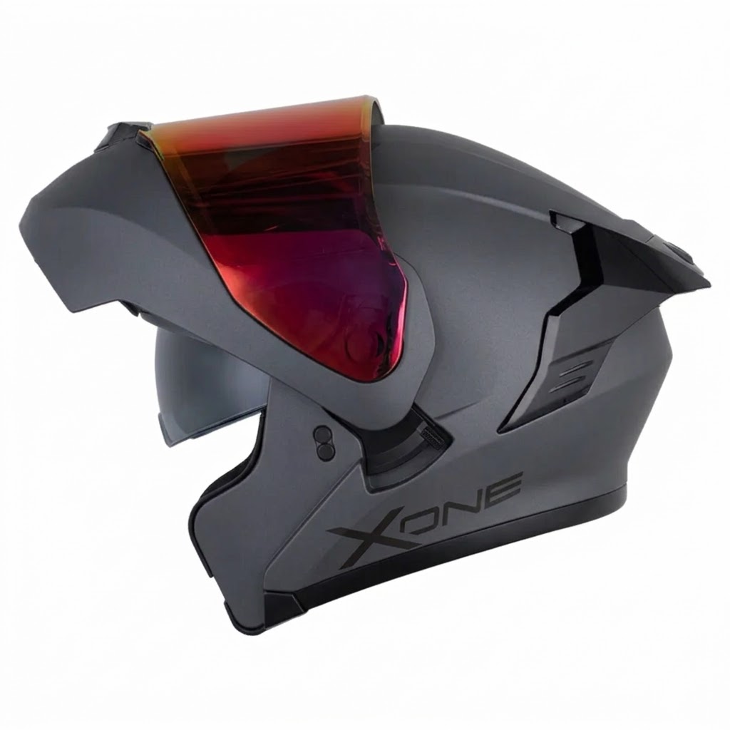CASCO X-ONE X-3000RS SOLID V2 GRIS OSCURO NEGRO MATE