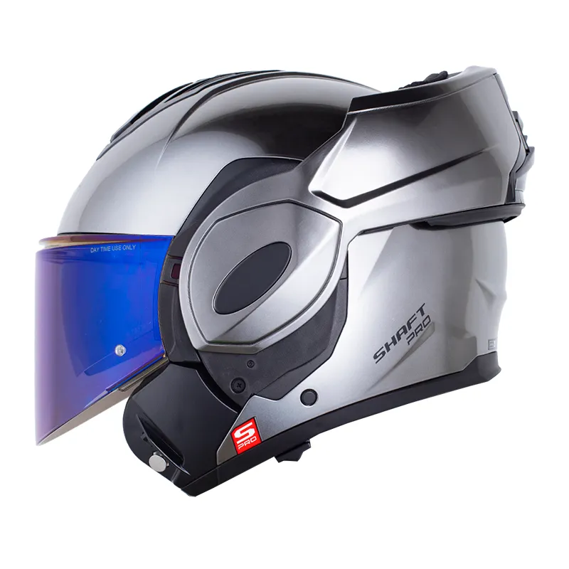 CASCO SHAFT PRO 4180DV SOLID GRIS METALIZADO NEGRO BRILLANTE