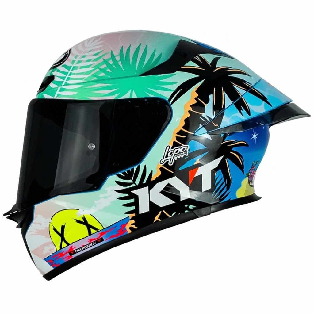 CASCO KYT TT REVO RICCARDO ROSSI BCN 22 REPLICA BRILLANTE
