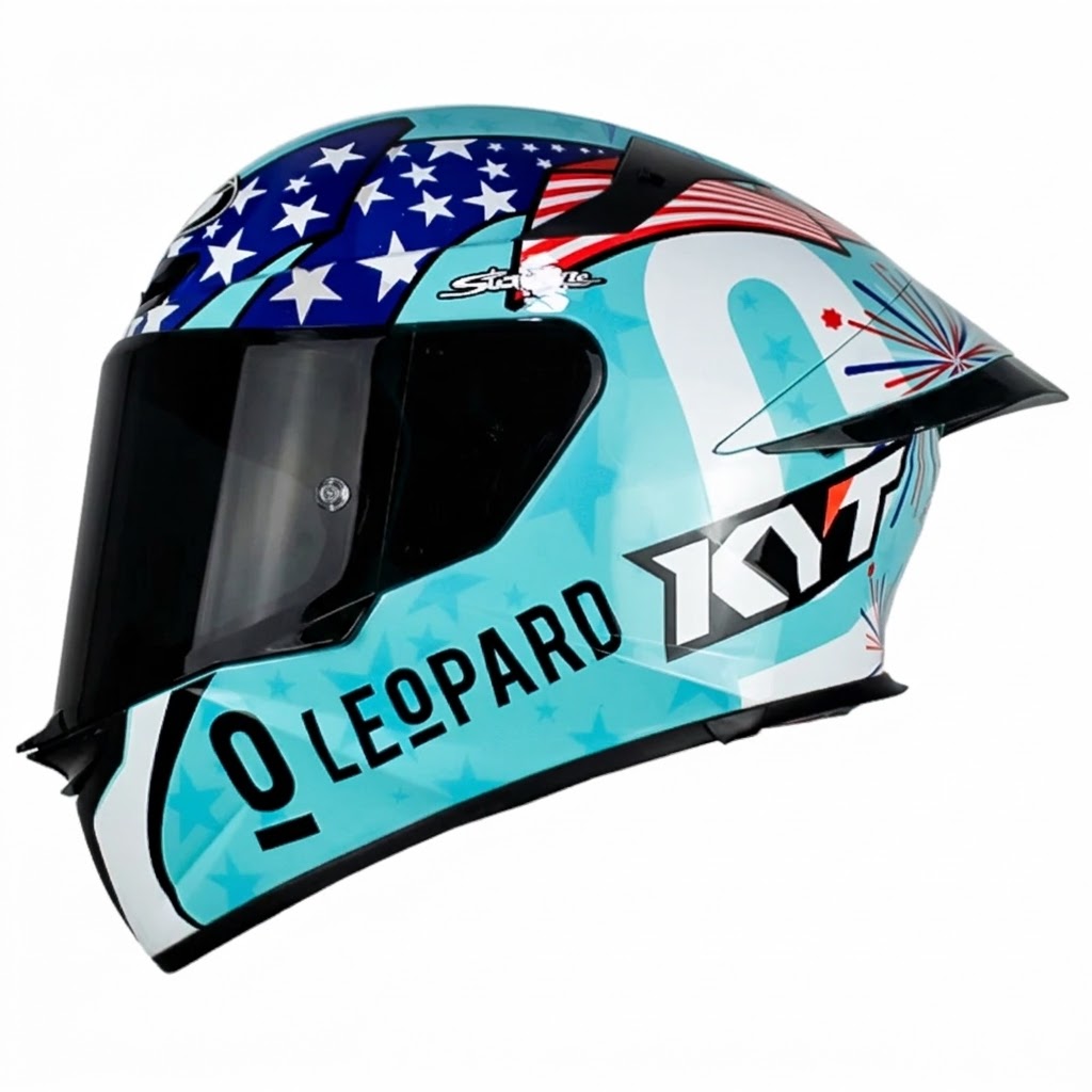 CASCO KYT TT REVO LEOPARD AMERICAS BRILLANTE
