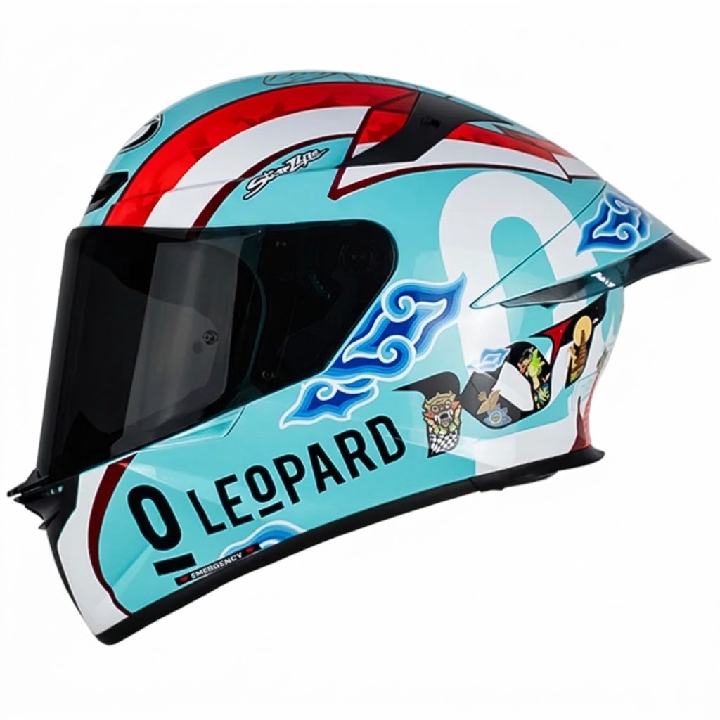 CASCO KYT TT REVO LEOPARD INDONESIA BRILLANTE