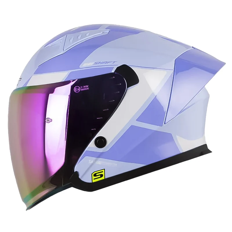 CASCO SHAFT 226 GT PARKER AZUL CLARO MORADO CLARO BRILLANTE