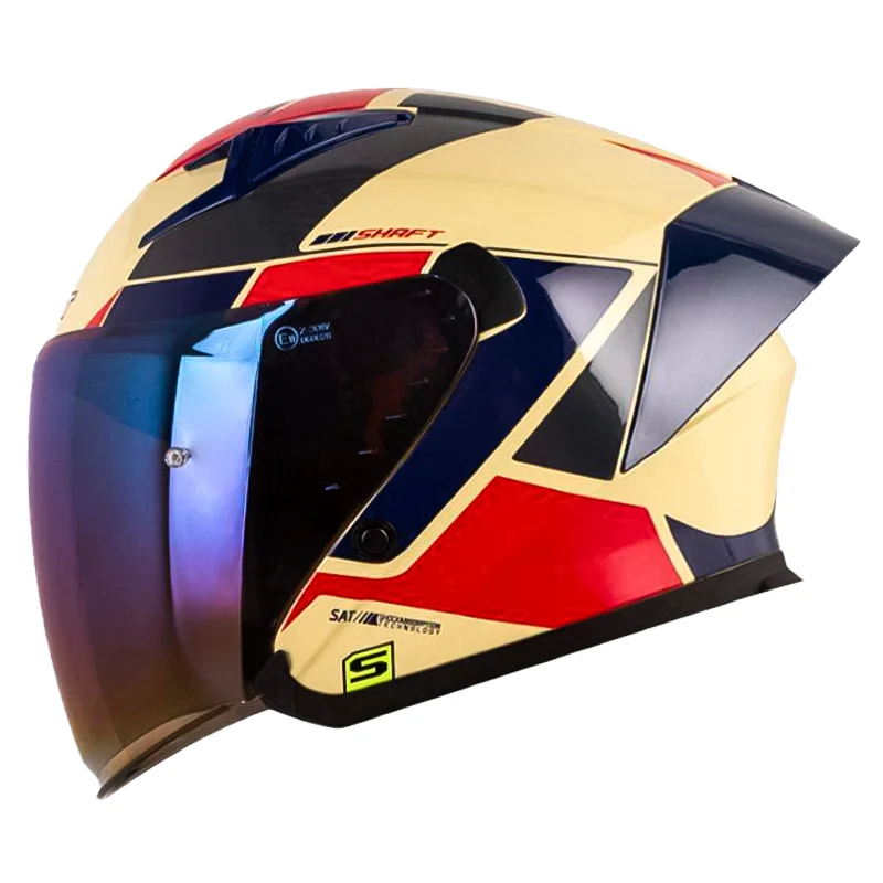 CASCO SHAFT 226 GT PARKER BEIGE ROJO BRILLANTE