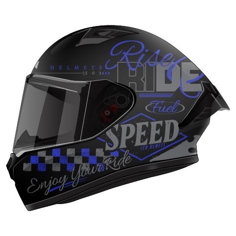 CASCO ICH 503 FINYKIT NEGRO AZUL OSCURO MATE